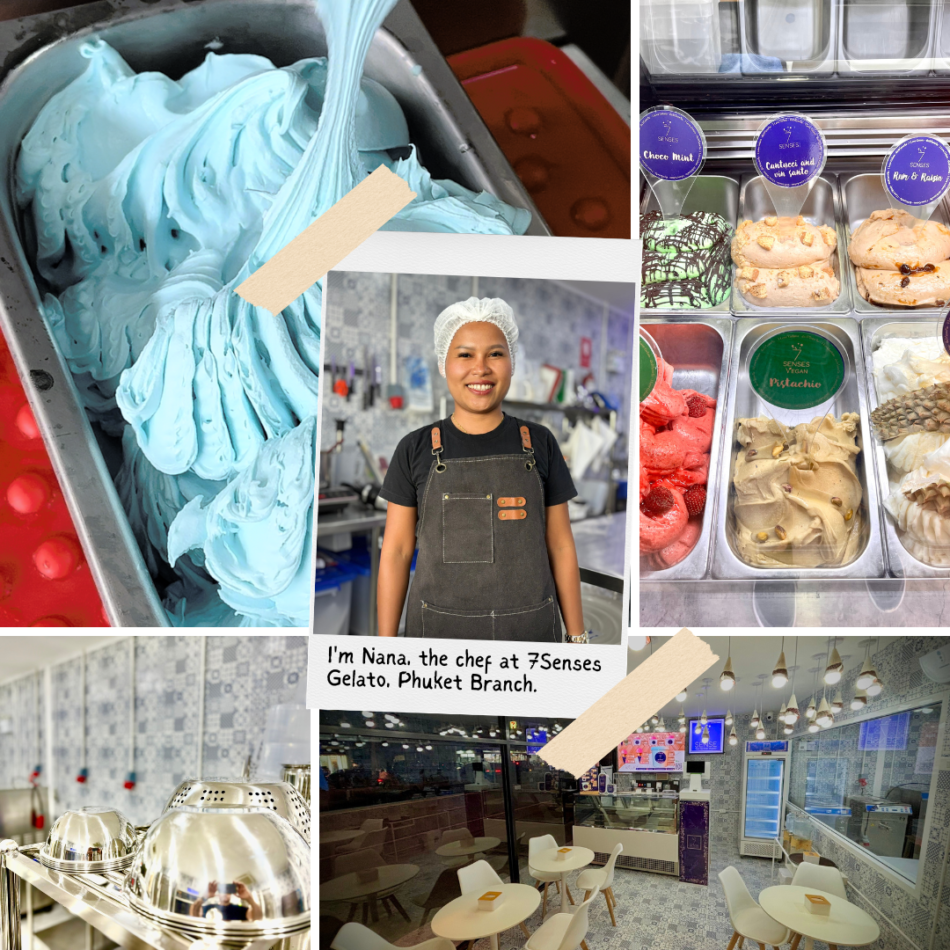 Passion and Expertise Meet to Create Flavors at 7 Senses Gelato, Phuket.